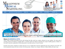 Tablet Screenshot of millmedstaffing.com